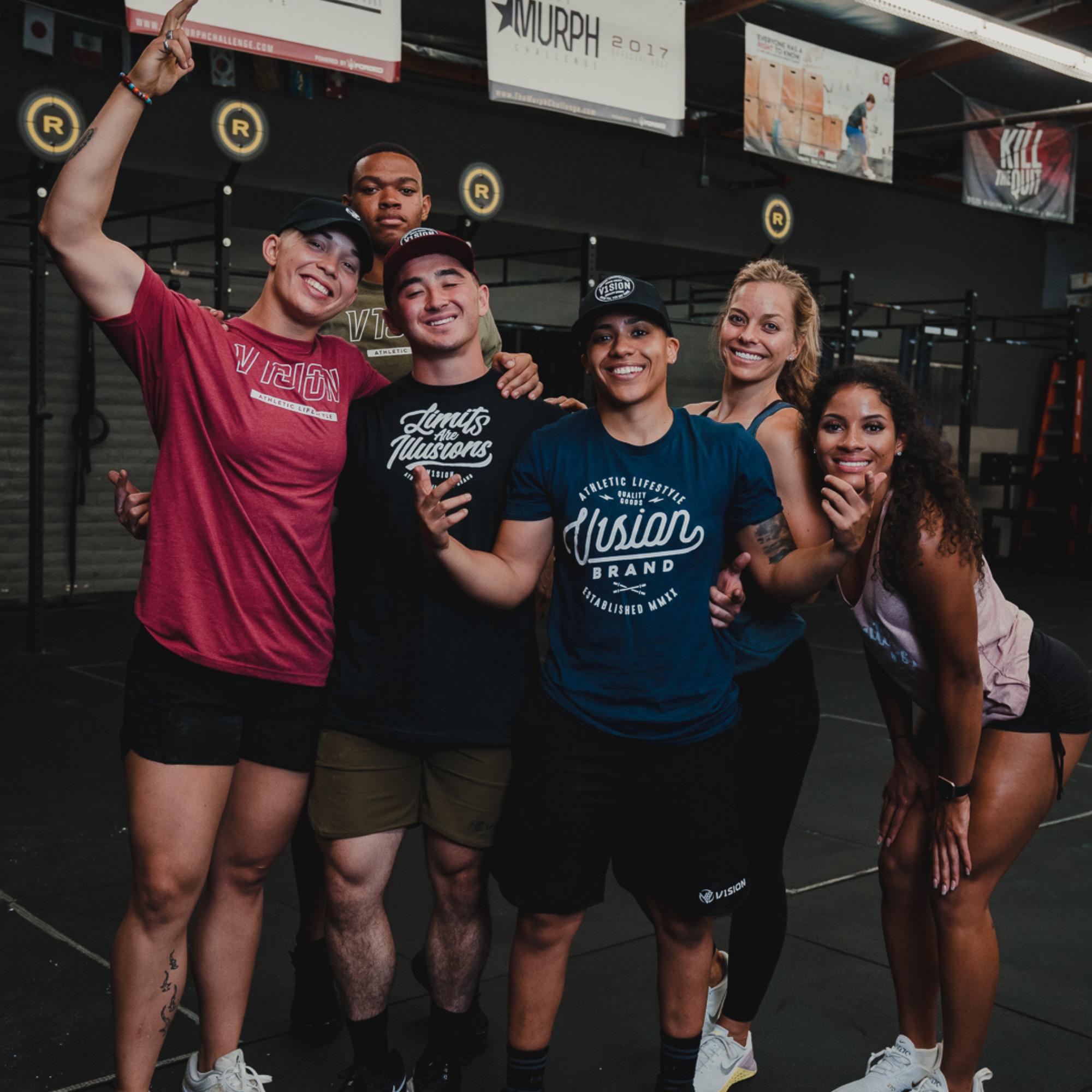 V1SION Barbell Logo Fitted Tee - V1SION Athletic Lifestyle