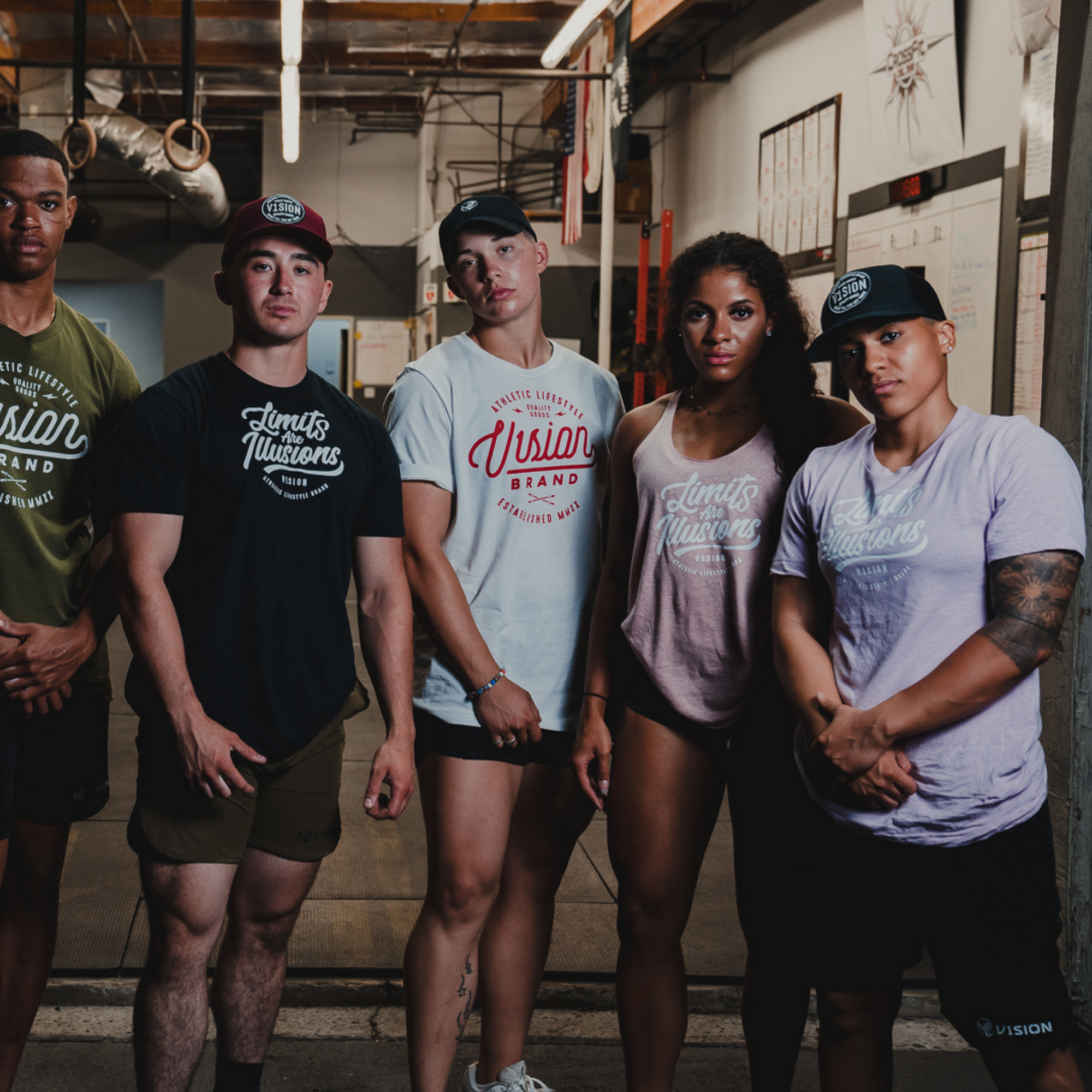 &quot;Limits are Illusions&quot; Fitted Tee - V1SION Athletic Lifestyle