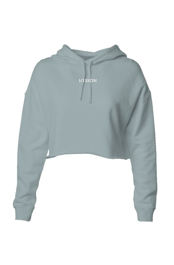 Signature V1SION Lightweight Cropped Hoodie "Sage" - V1SION Athletic Lifestyle