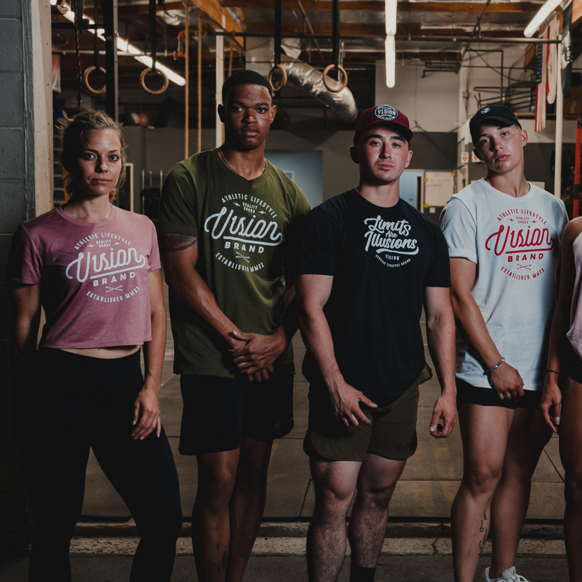 V1SION Barbell Logo Fitted Tee - V1SION Athletic Lifestyle