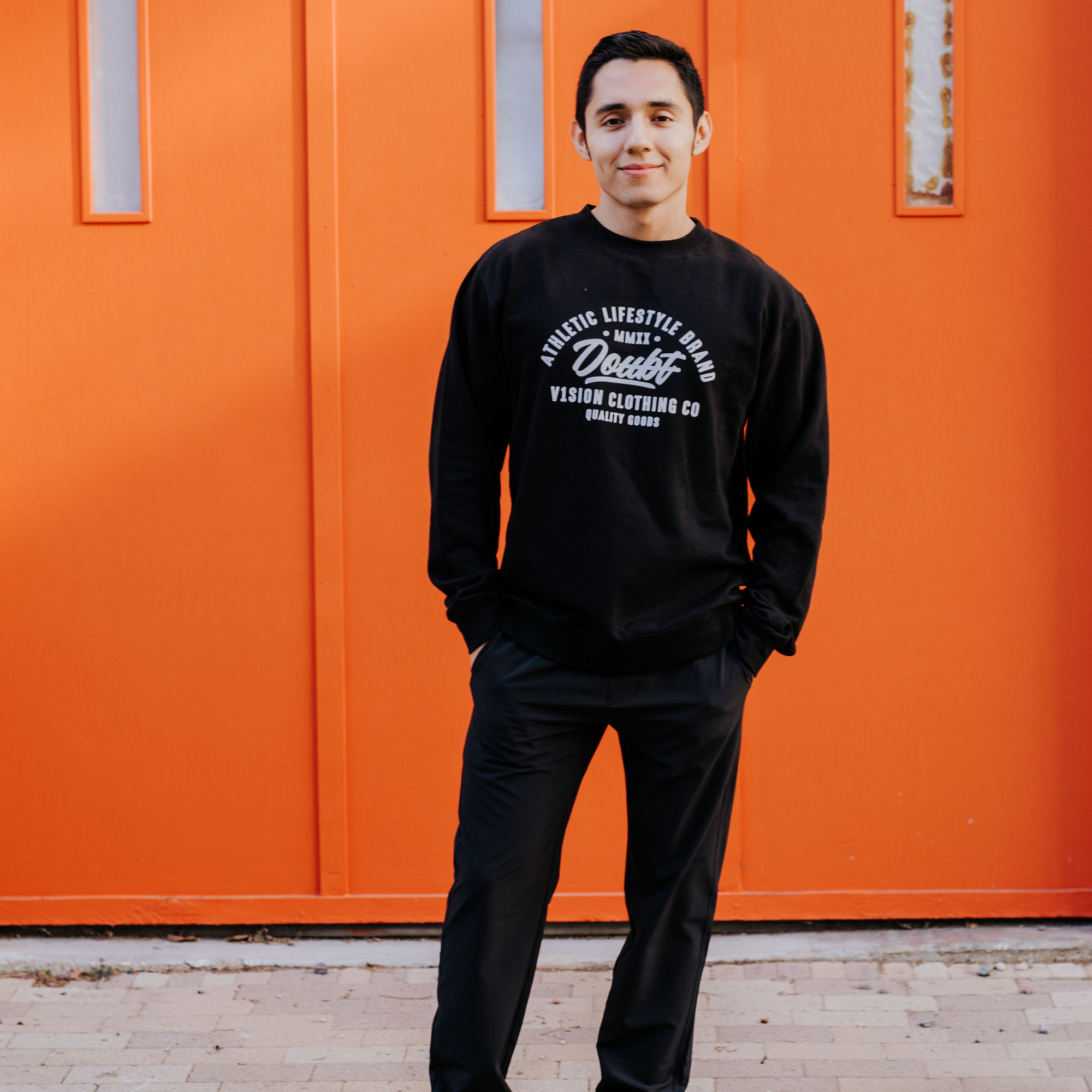 Do over Doubt Midweight Crew Neck Sweatshirt - V1SION Athletic Lifestyle