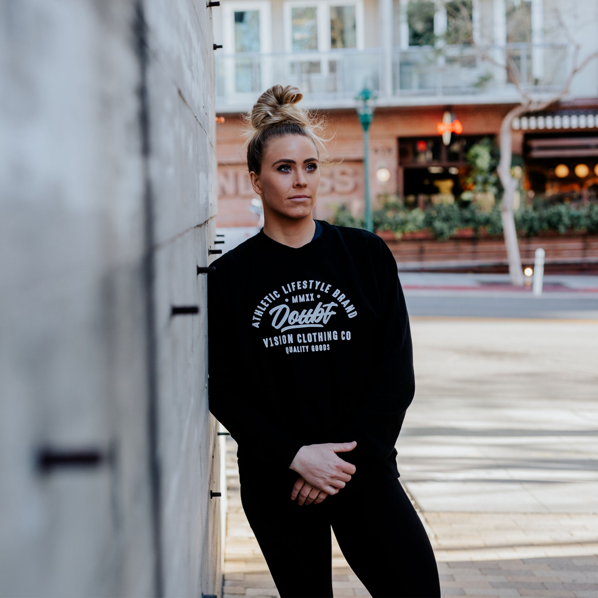Do over Doubt Midweight Crew Neck Sweatshirt - V1SION Athletic Lifestyle