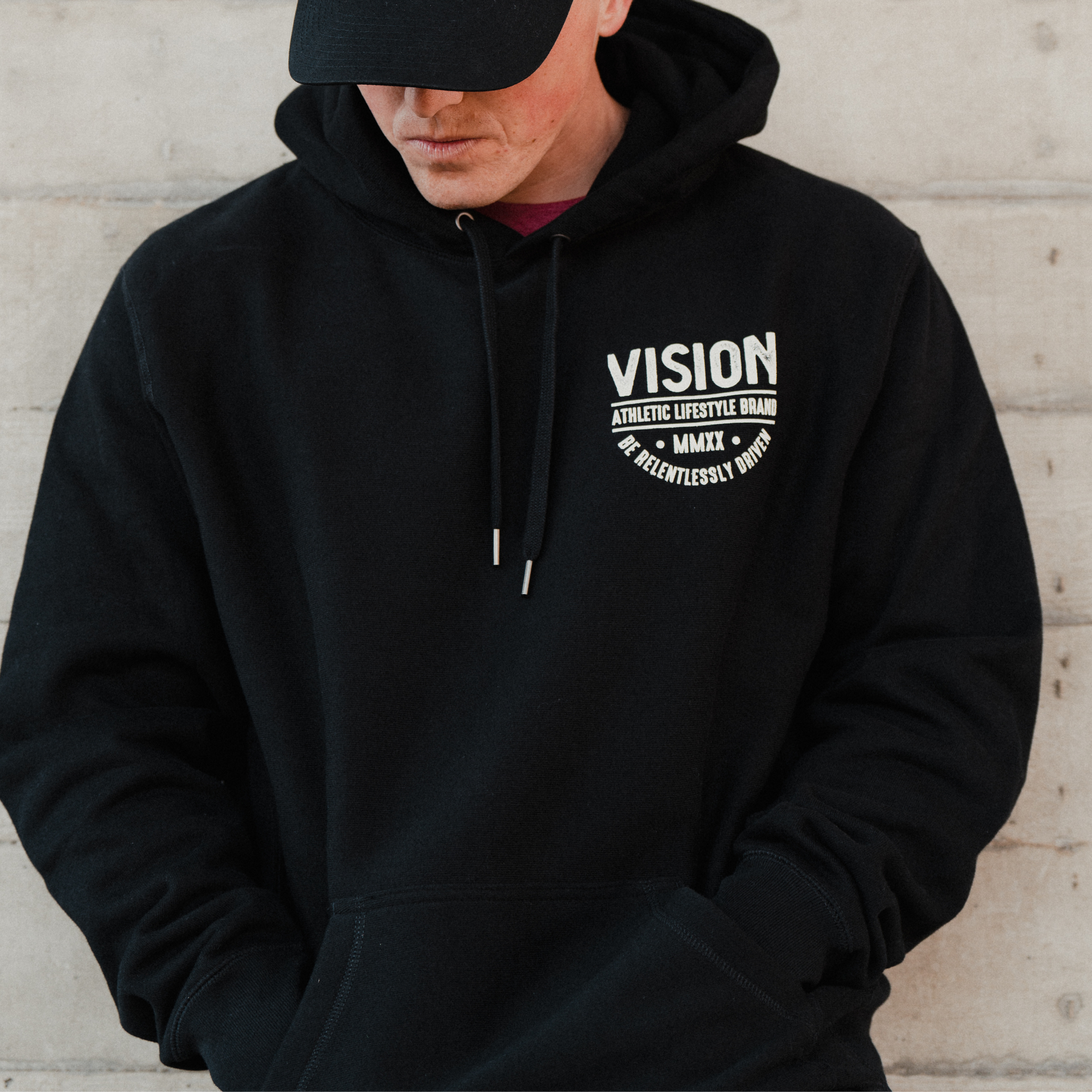 &quot;Relentlessly Driven&quot; Heavyweight Cross Grain Sweatshirt &quot;Black&quot;