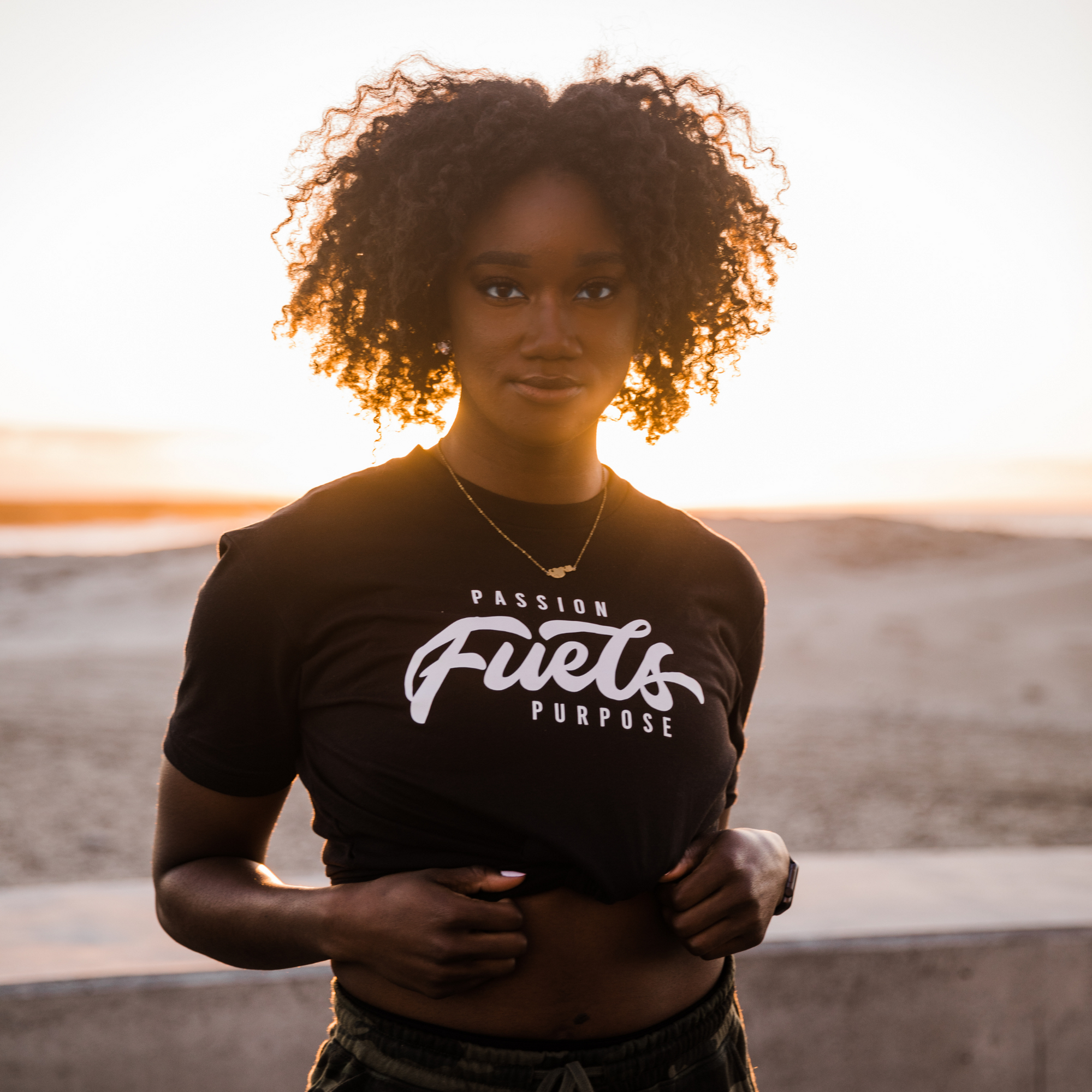 &quot;Passion Fuels Purpose&quot; Fitted Tee - V1SION Athletic Lifestyle