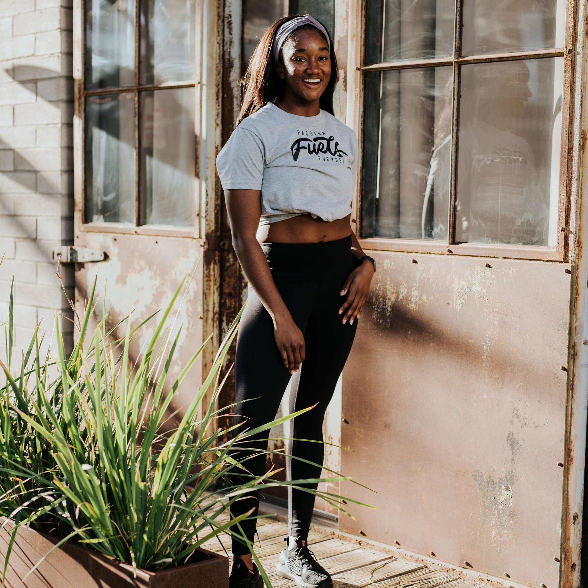 &quot;Passion Fuels Purpose&quot; Fitted Tee - V1SION Athletic Lifestyle