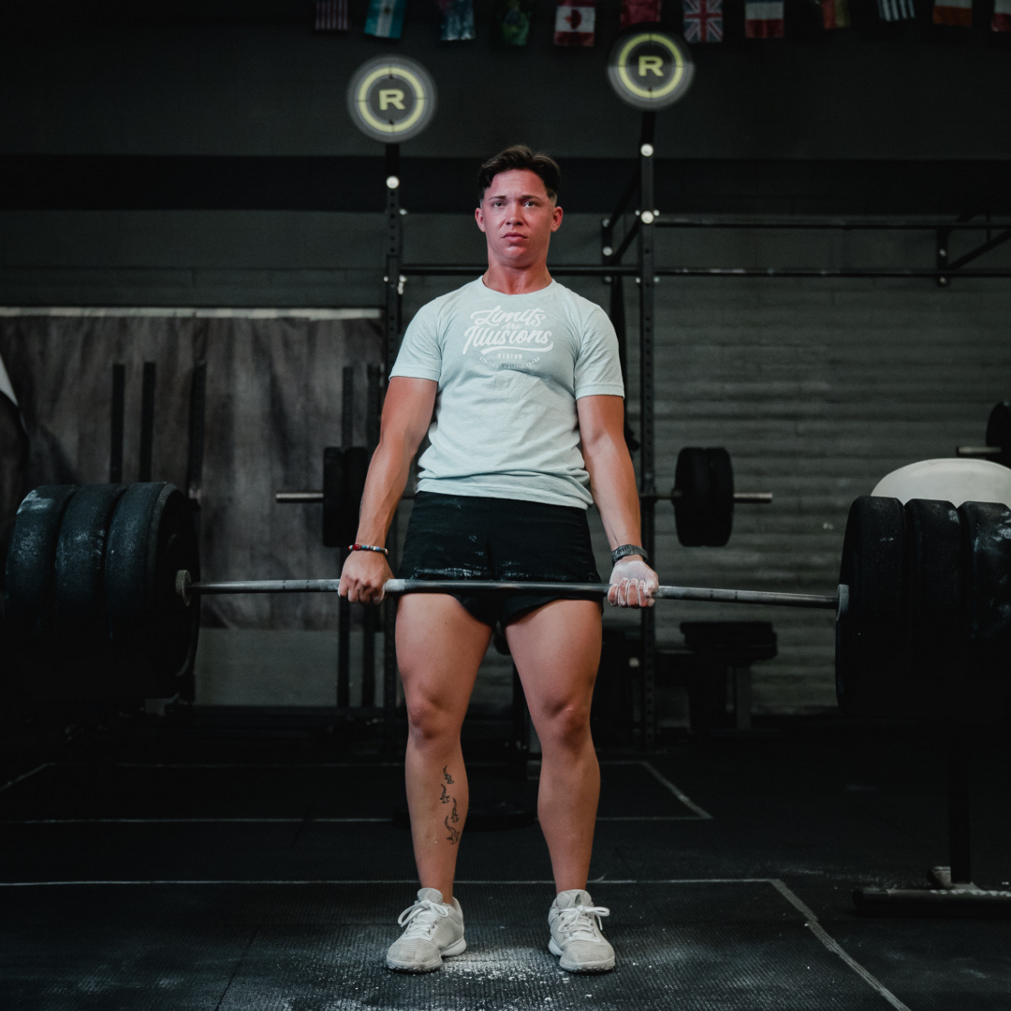 &quot;Limits are Illusions&quot; Fitted Tee - V1SION Athletic Lifestyle