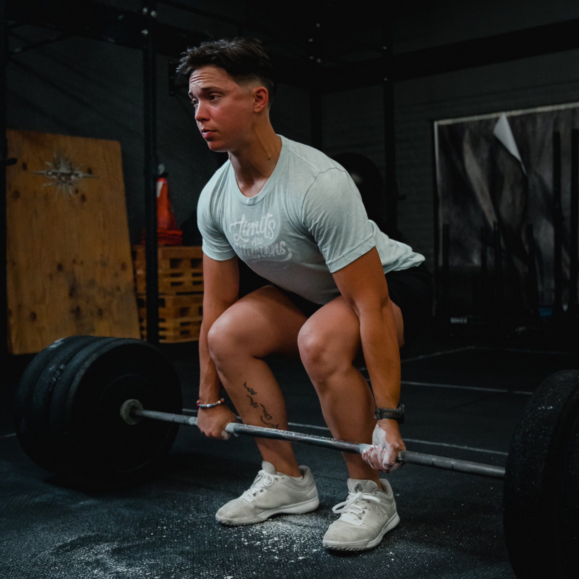 &quot;Limits are Illusions&quot; Fitted Tee - V1SION Athletic Lifestyle