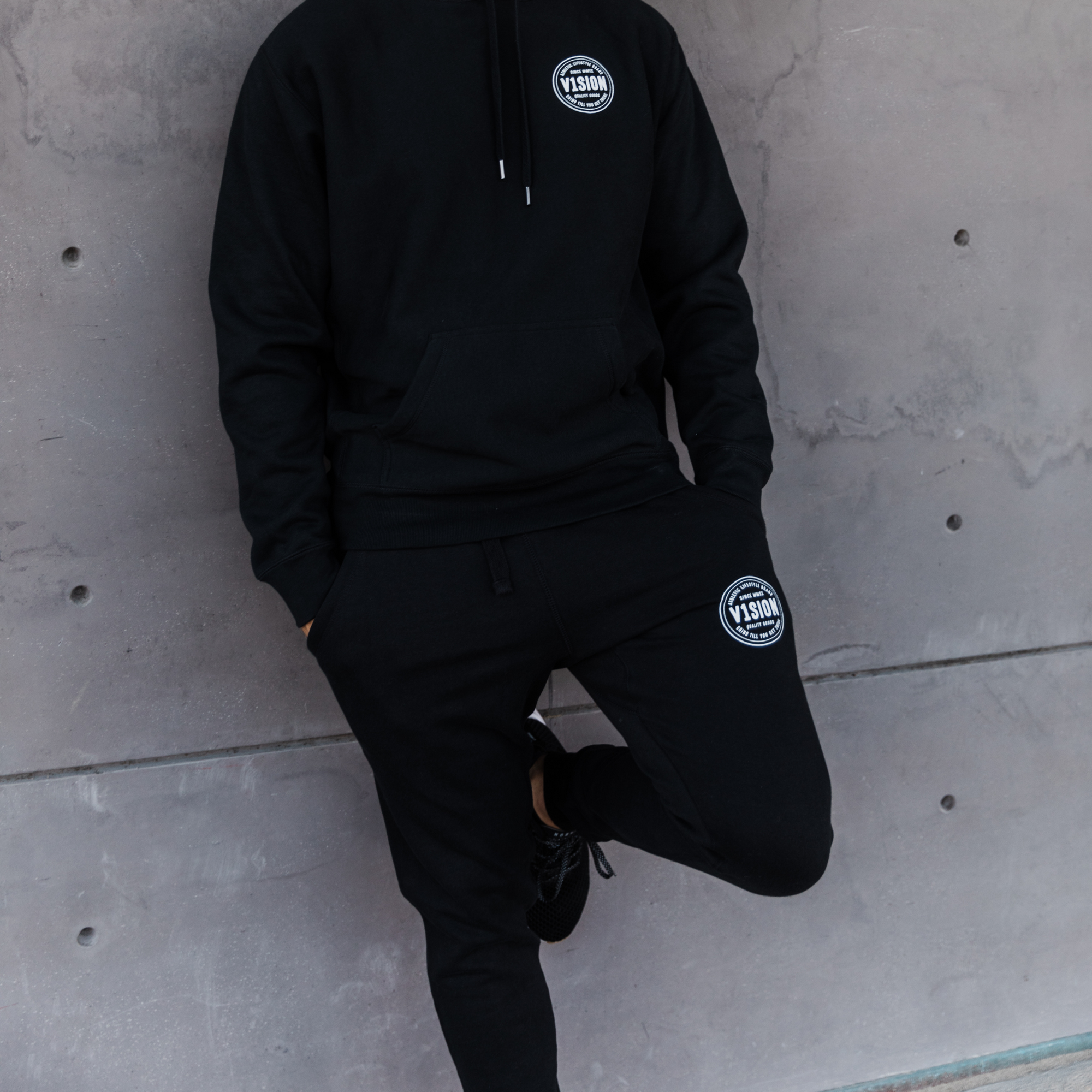 &quot;Grind Till You Get There&quot; Premium Joggers &quot;Black&quot; - V1SION Athletic Lifestyle