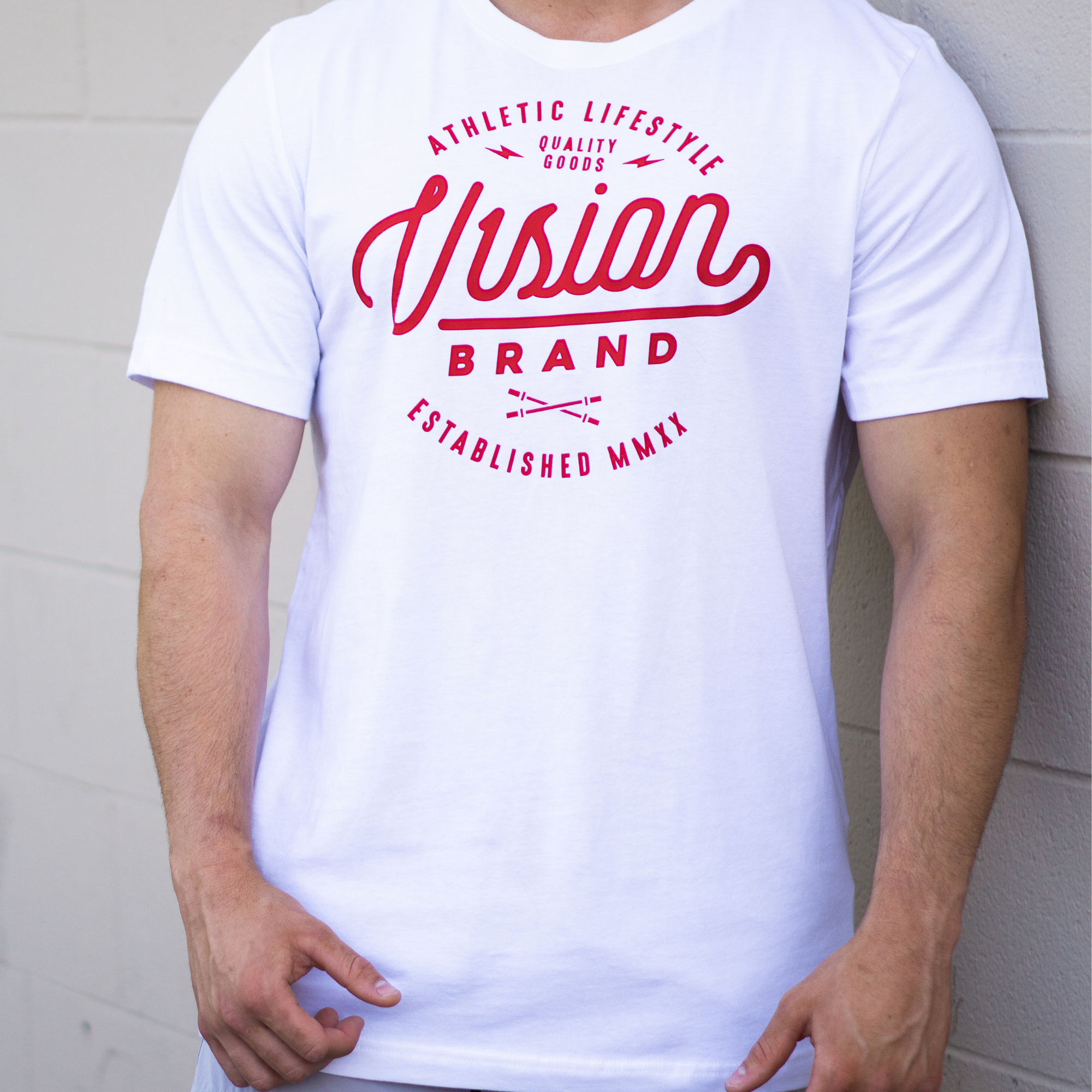 V1SION Barbell Logo Fitted Tee - V1SION Athletic Lifestyle