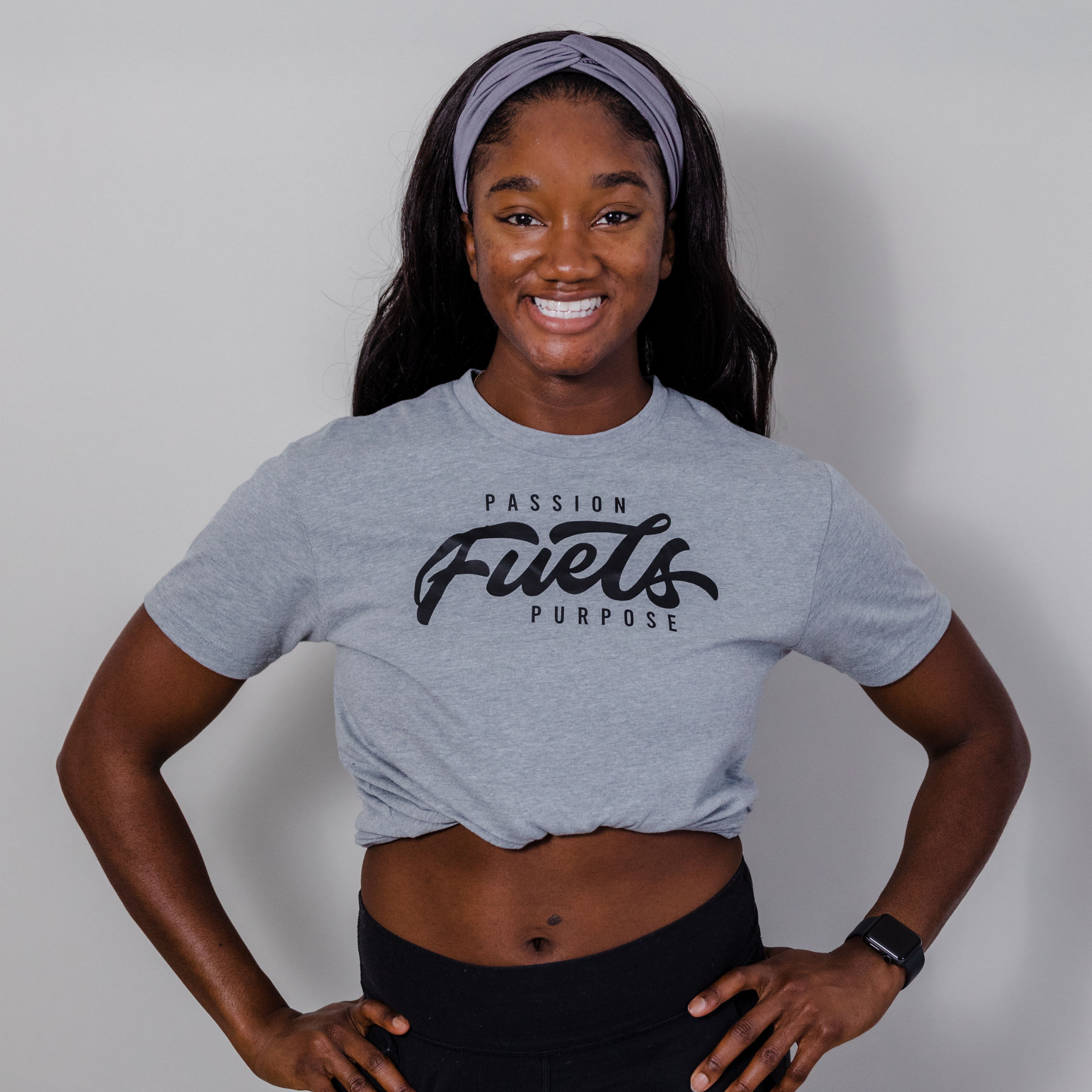 &quot;Passion Fuels Purpose&quot; Fitted Tee - V1SION Athletic Lifestyle