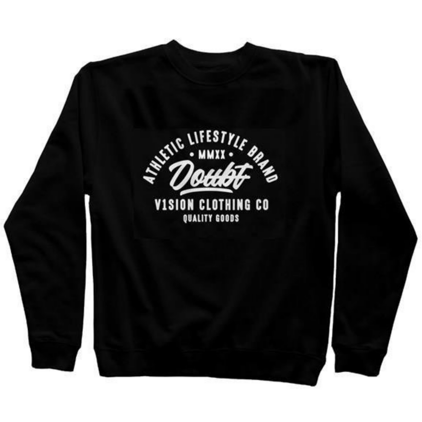 Do over Doubt Midweight Crew Neck Sweatshirt - V1SION Athletic Lifestyle