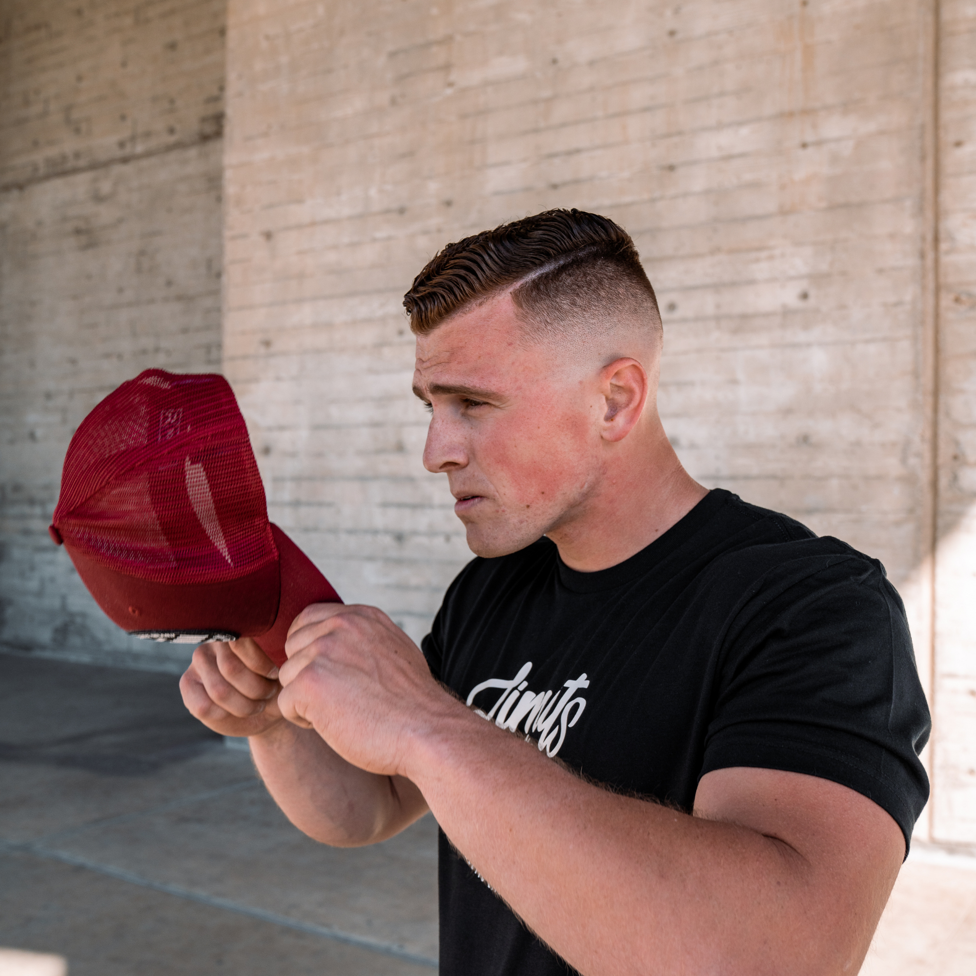 V1SION Snapback Trucker Hat &quot;Cardinal&quot;