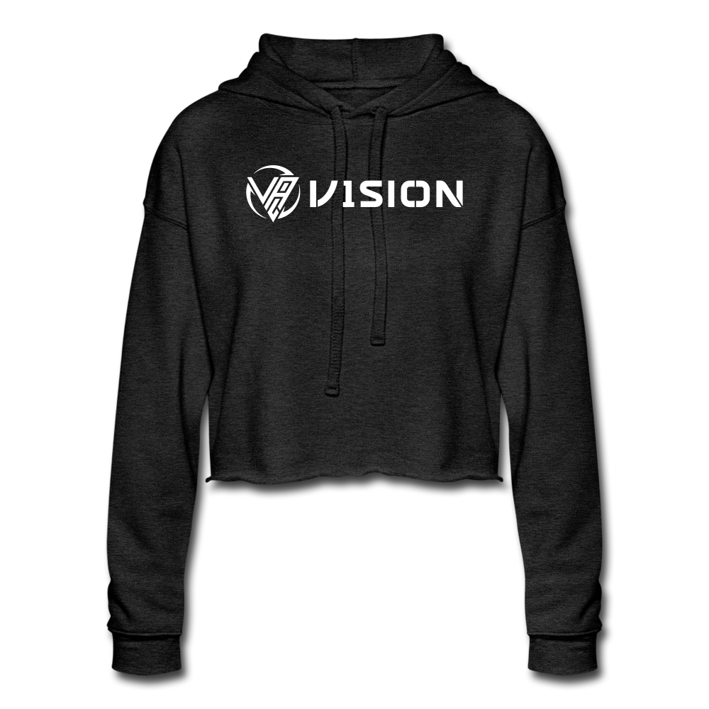 V1SION Alpha Women's Cropped Hoodie "Deep Heather" - V1SION Athletic Lifestyle