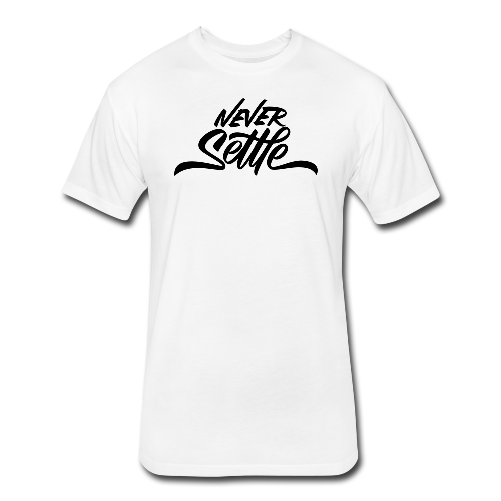 &quot;Never Settle&quot; Fitted Tee - V1SION Athletic Lifestyle