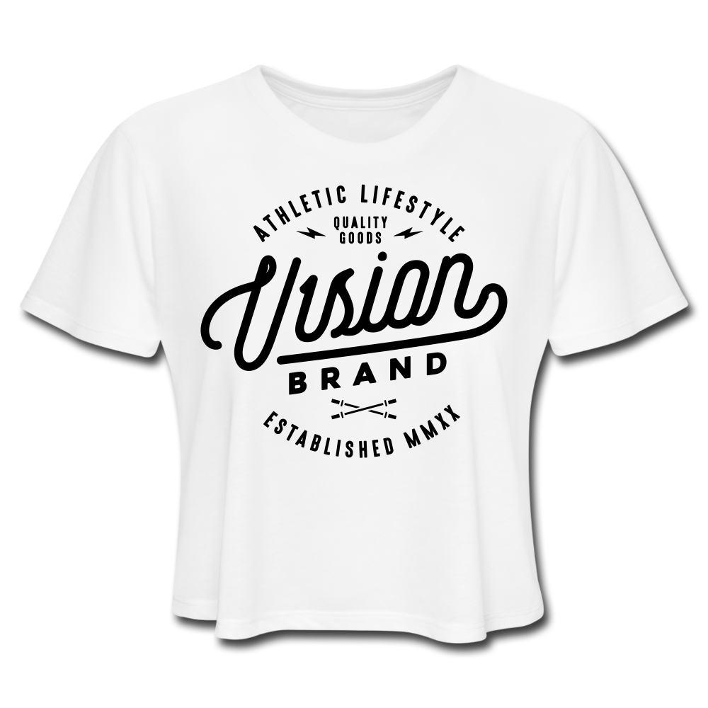 V1SION Barbell Logo Crop Top - V1SION Athletic Lifestyle