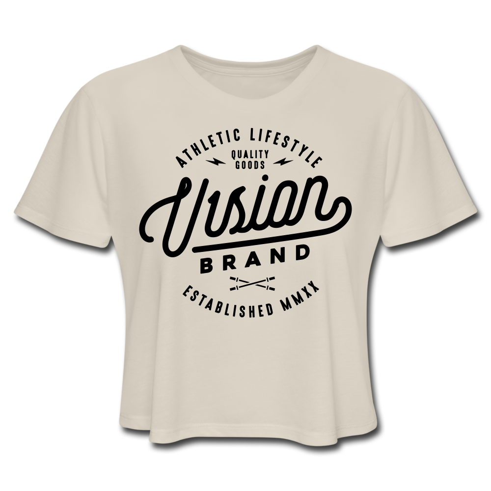 V1SION Barbell Logo Crop Top - V1SION Athletic Lifestyle