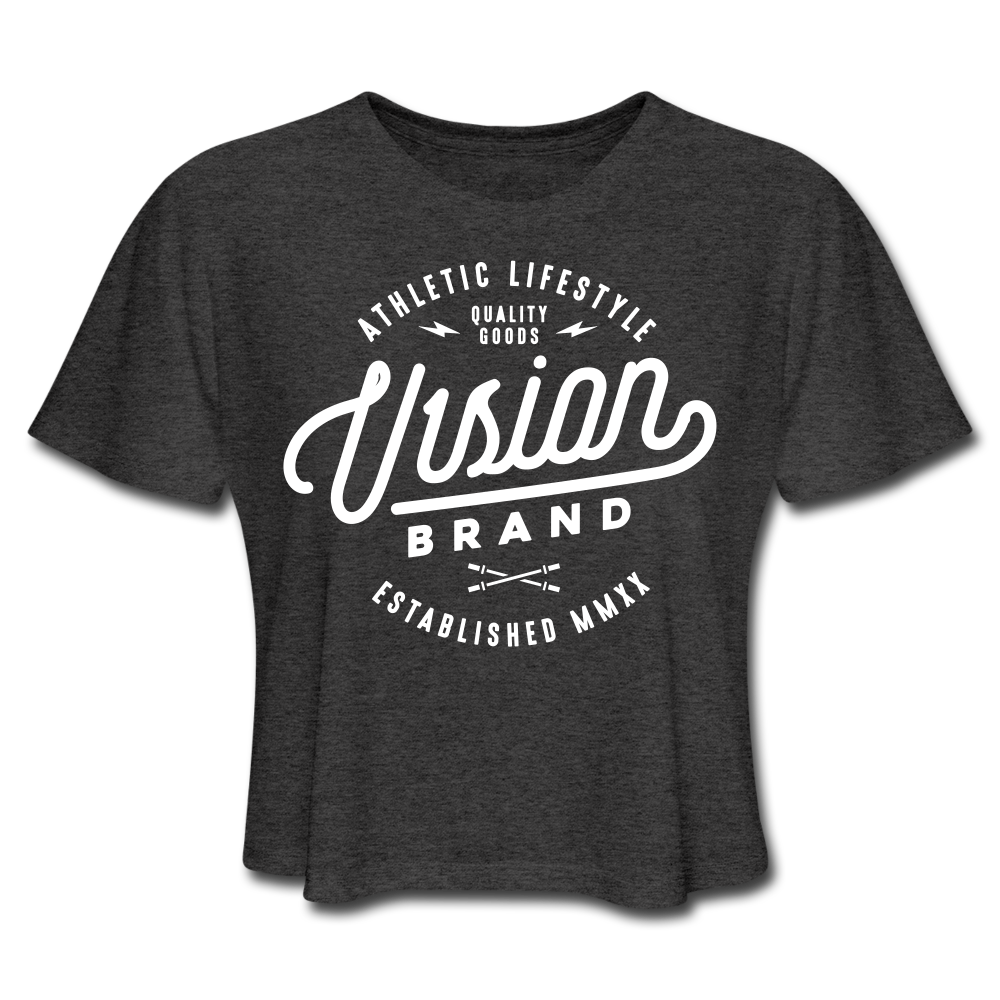 V1SION Barbell Logo Crop Top - V1SION Athletic Lifestyle