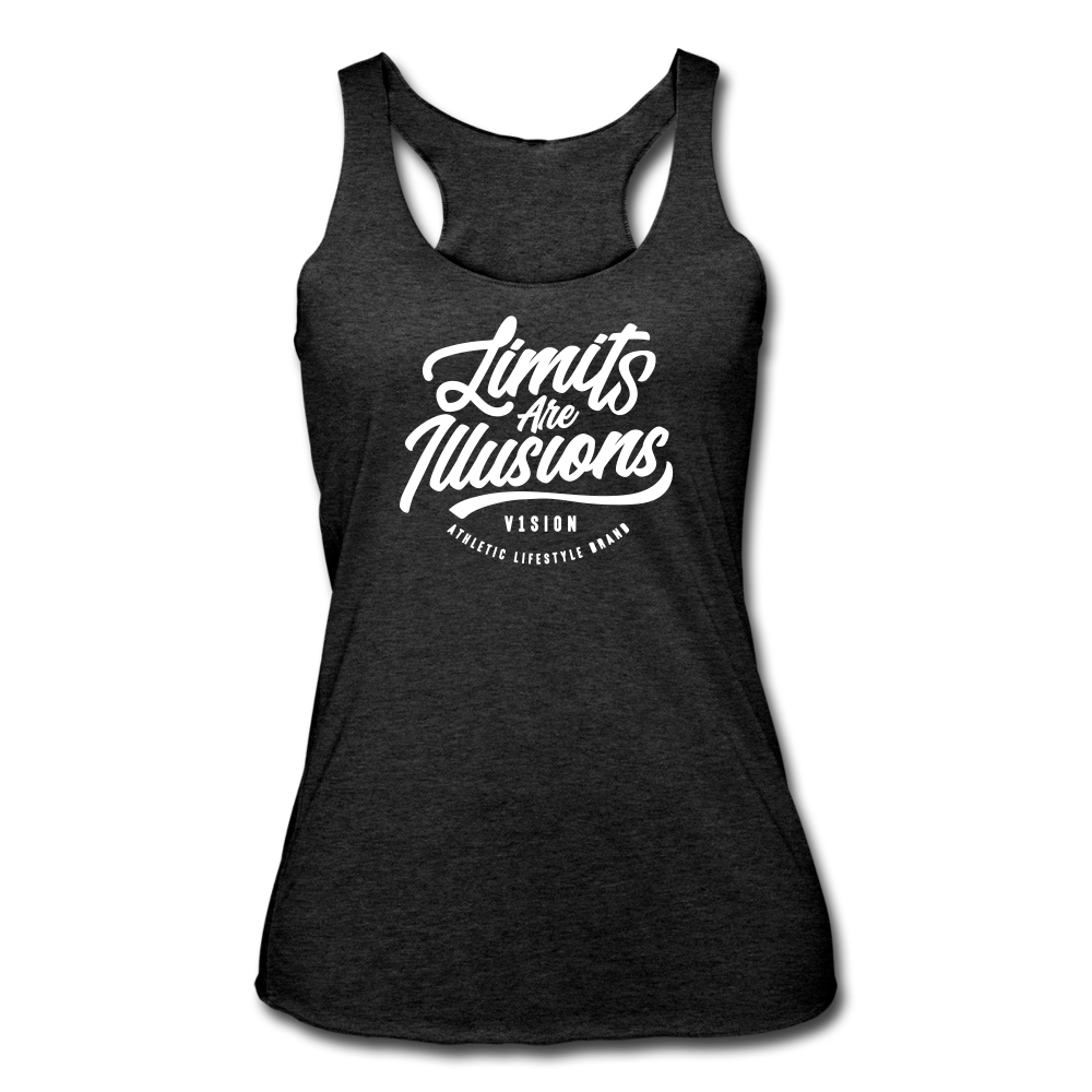 &quot;Limits are Illusions&quot; Women&#39;s Racerback - V1SION Athletic Lifestyle